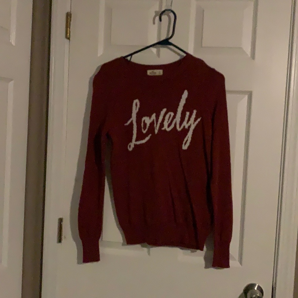 Small “lovely” sweater